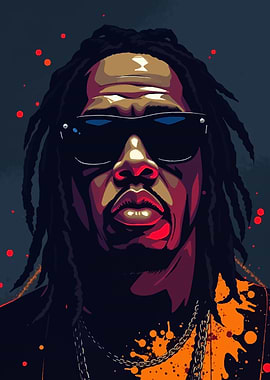 Legendary Rapper Portrait