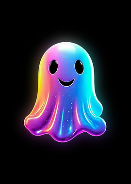 3D Rainbow Ghost