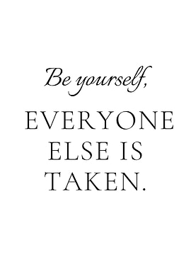 Be Yourself Quote