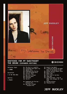 Sketches for My Sweetheart The Drunk (1998) Album by Jeff Buckley