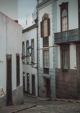 Cobblestone Street in Europe