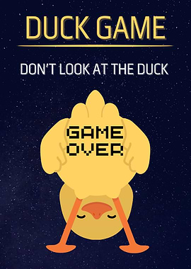 Duck Game: Don't Look at the Duck – Funny Cartoon Art