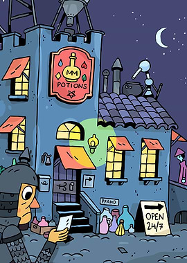 Potion Shop at Night