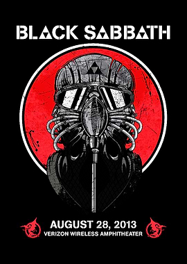 Black Sabbath Concert Poster