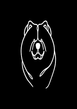Chow Chow Line Art