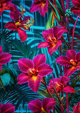 Tropical Orchid Blooms