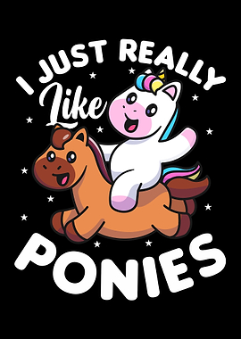 Unicorn Riding Pony
