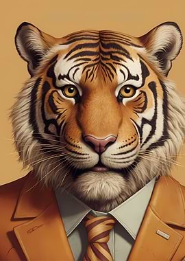 Tiger in Suit