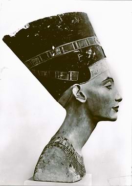 Nefertiti Bust Sculpture Ancient Egypt