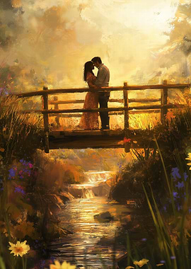 Couple on Bridge