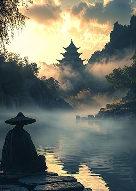 Zen Meditation by the River