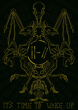 Twenty One Pilots Skeleton Art