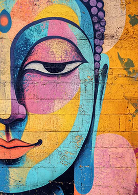 Buddha Graffiti Art