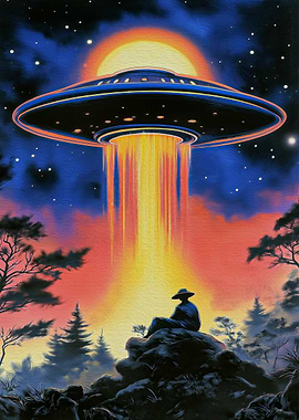 UFO Over Forest