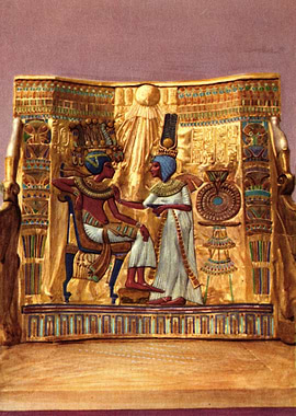 Ancient Egyptian Throne King Tut Tomb