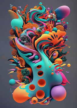 Lumina Bloom - organic and artificial forms