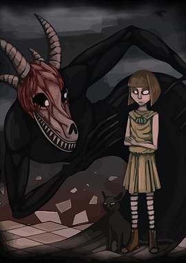Creepy Monster and Girl