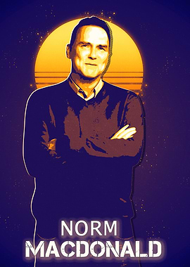 Norm Macdonald Retro Poster