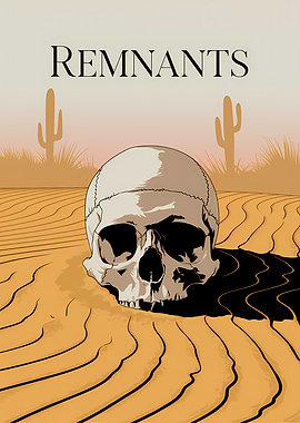 Skull Remnants in Desert