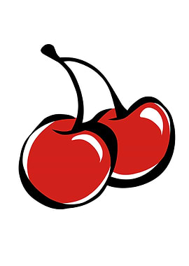 Two Red Cherries