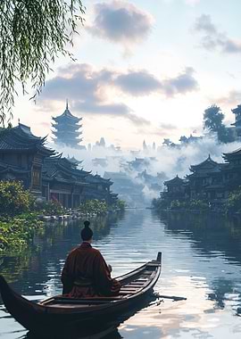 Tranquil Asian Cityscape