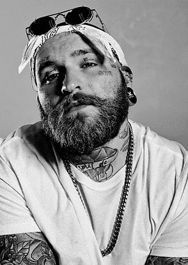 Man with Tattoos and Sunglasses