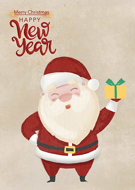 Santa Claus New Year Greeting