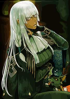 Game Woman with White Hair