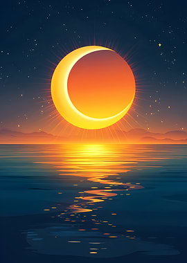 Solar Eclipse Sunset