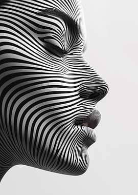 Zebra Stripes Face