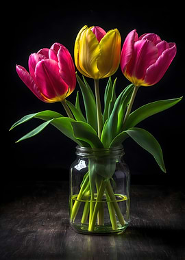 Tulips in a Jar