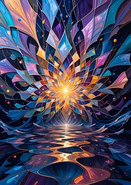 Stained Glass Galaxy