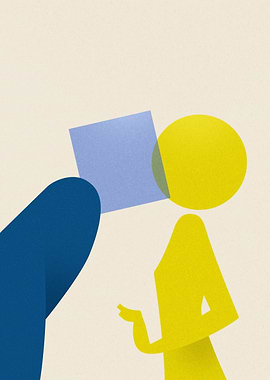 Bauhaus Art Kiss Abstract Shapes Poster