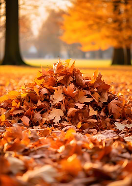 Pile of Autumn Leaves