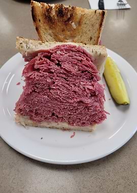 Deli Food Corned Beef Sandwich