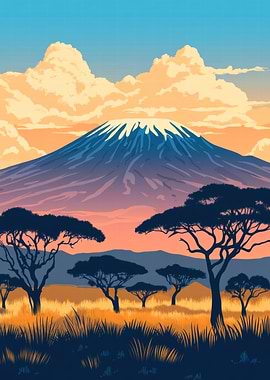 African Mountain Landscape