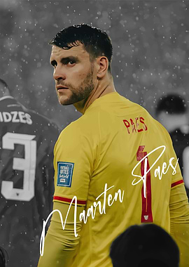 Maarten Paes Indonesian Soccer Player Portrait