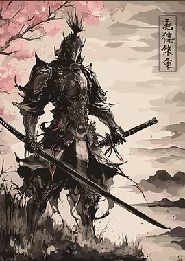 Samurai Warrior Art Print