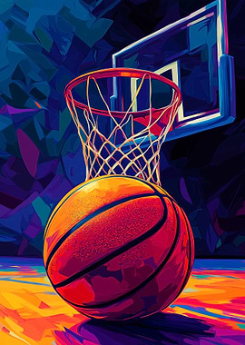 Basketball Hoop & Ball Wpap
