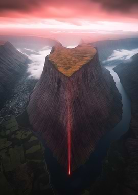 Mountain Valley Sunset