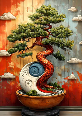 Bonsai Tree Art Japanese Landscape