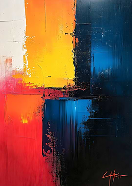 Vivid Abstract Color Blocks