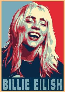 Billie Eilish Pop Art Poster