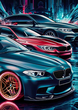 BMW M Series Cars art