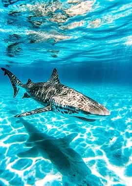 Zebra Shark Underwater