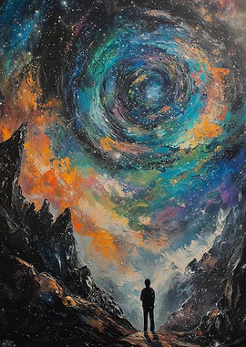 Cosmic Landscape Painting