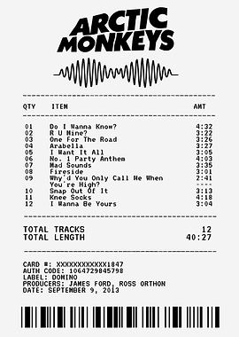 Arctic Monkeys Album Tracklist