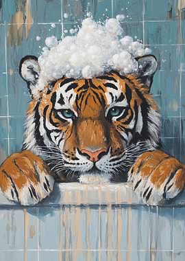 Tiger in a Bath
