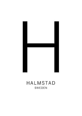 Halmstad Sweden Letter H