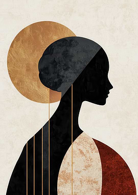 Abstract Woman Silhouette